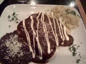 Mole Chicken Enchiladas