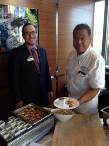 Allister Cave ( F & B Manager) & Executive Chef Robert Uy at The Apron