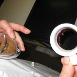 Preparing the coffee extract