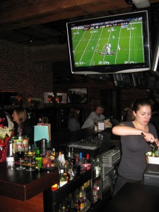 Inside the bar area