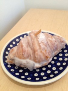 Yuzu Almond Poppyseed Twice-baked Croissant at Beta 5