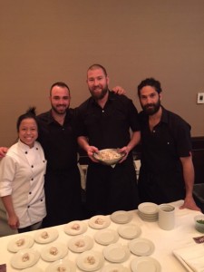 Chef Nick Nutting of Wolf in the Fog (2nd from right)