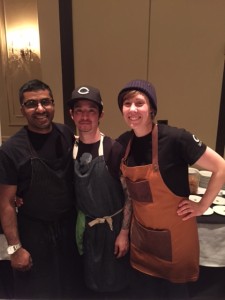Chef Alvin Pillay of Edible Canada (left) 
