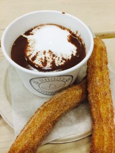 Spanish style Churros Hot Chocolate
